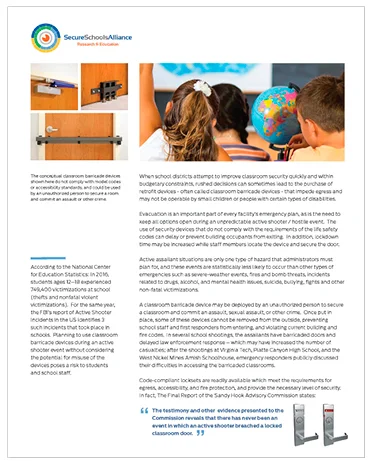 Barricade Fact Sheet