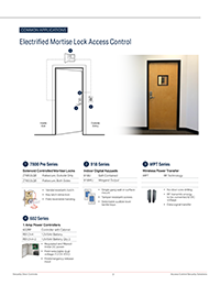 Electrified Mortise Lock Access Control