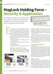 MagLock Holding Force