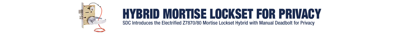 Z7800 Series Electrified Mortise Locksets